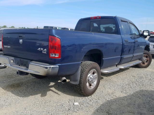 1D7KS28C26J135079 - 2006 DODGE RAM 2500 S ლურჯი ფოტო 4