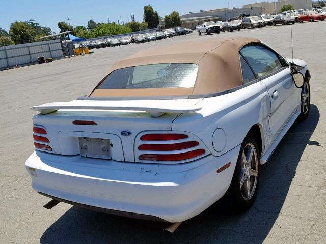 1FALP45T2SF279296 - 1995 FORD MUSTANG GT WHITE photo 4