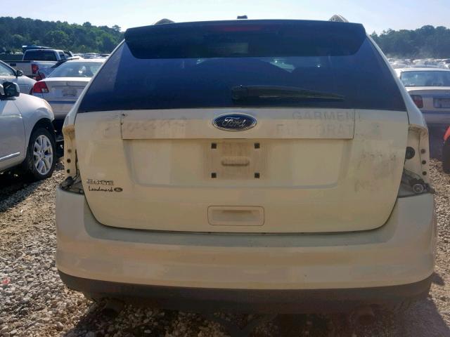 2FMDK36C48BB02616 - 2008 FORD EDGE SE WHITE photo 9