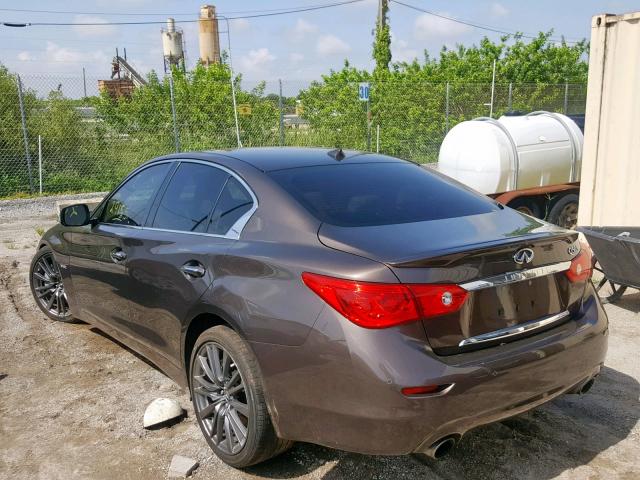 JN1FV7AP3GM420180 - 2016 INFINITI Q50 RED SP BROWN photo 3