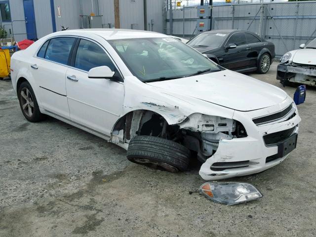 1G1ZC5E07CF366178 - 2012 CHEVROLET MALIBU 1LT WHITE photo 1