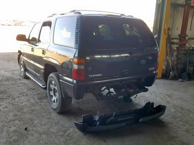 1GKEK63U53J188227 - 2003 GMC YUKON DENA BLACK photo 3