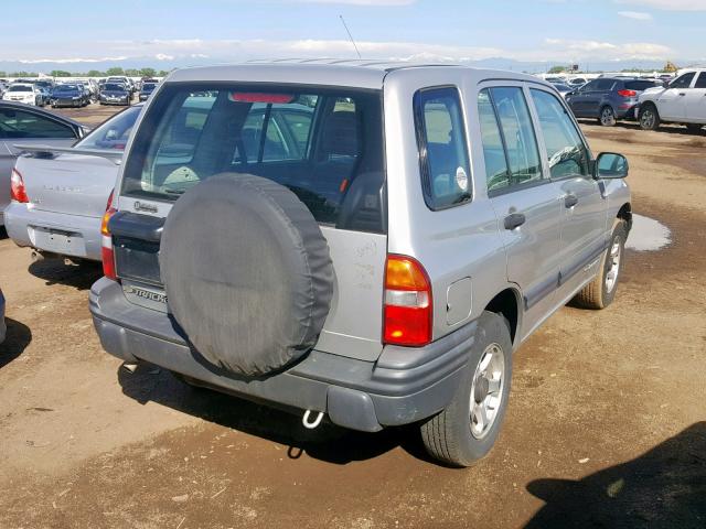 2CNBJ13C916956762 - 2001 CHEVROLET TRACKER SILVER photo 4