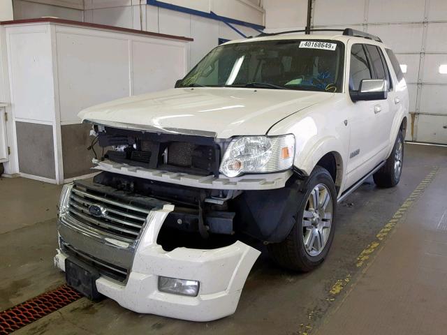 1FMEU75818UA43943 - 2008 FORD EXPLORER L WHITE photo 2