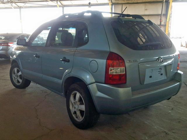 KM8JM12B86U440929 - 2006 HYUNDAI TUCSON GL TEAL photo 3