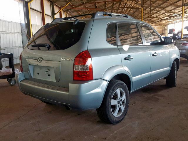 KM8JM12B86U440929 - 2006 HYUNDAI TUCSON GL TEAL photo 4