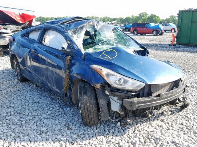 KMHDH6AH9EU027131 - 2014 HYUNDAI ELANTRA CO BLUE photo 1