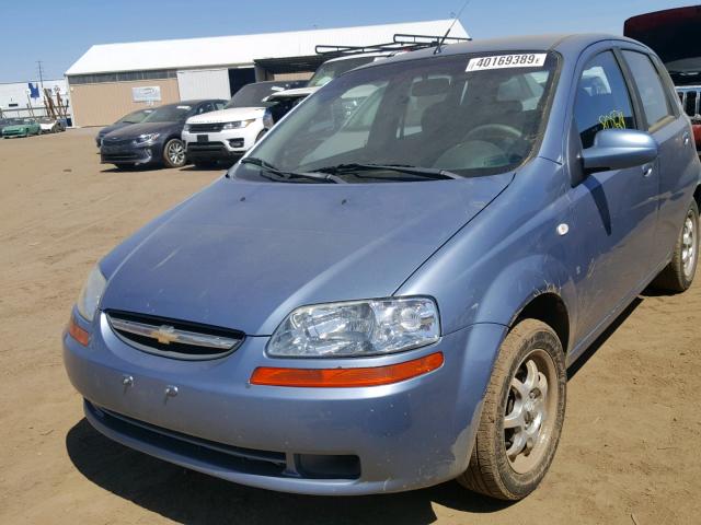 KL1TD66617B772688 - 2007 CHEVROLET AVEO BASE Көк фото 2