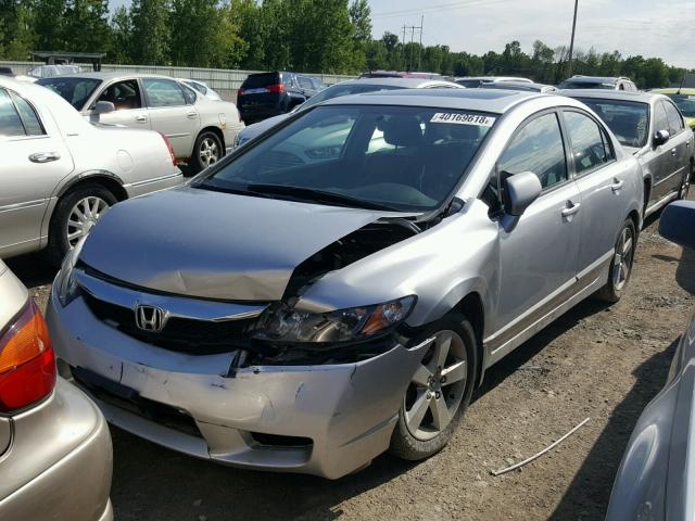 2HGFA16699H109236 - 2009 HONDA CIVIC LX-S SILVER photo 2