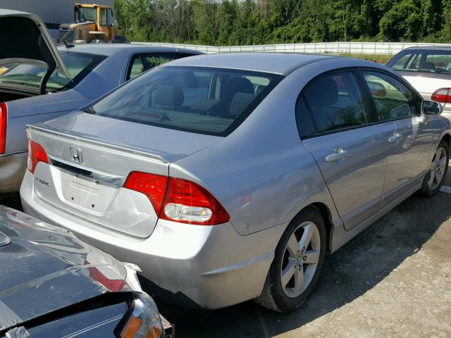 2HGFA16699H109236 - 2009 HONDA CIVIC LX-S SILVER photo 4