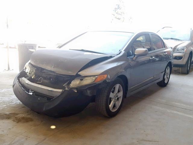 2HGFA16928H323137 - 2008 HONDA CIVIC EXL ნაცრისფერი ფოტო 2