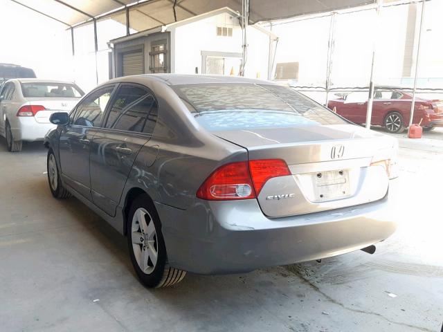 2HGFA16928H323137 - 2008 HONDA CIVIC EXL ნაცრისფერი ფოტო 3