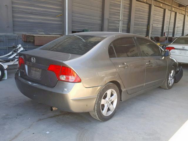 2HGFA16928H323137 - 2008 HONDA CIVIC EXL ნაცრისფერი ფოტო 4