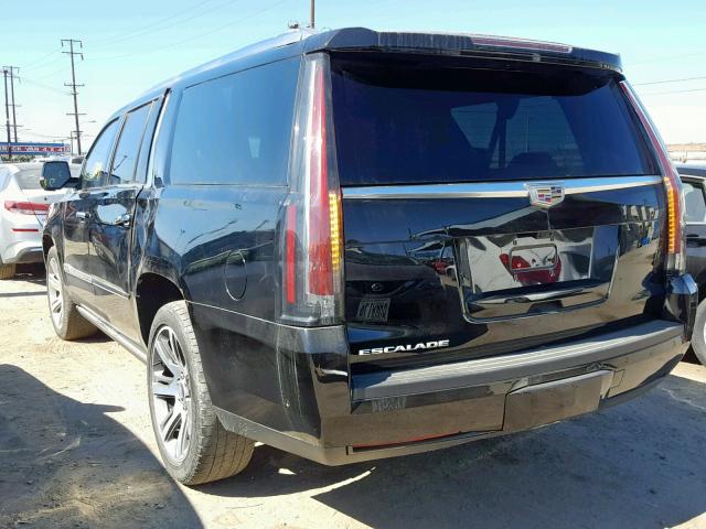 1GYS4JKJXJR217930 - 2018 CADILLAC ESCALADE E BLACK photo 3