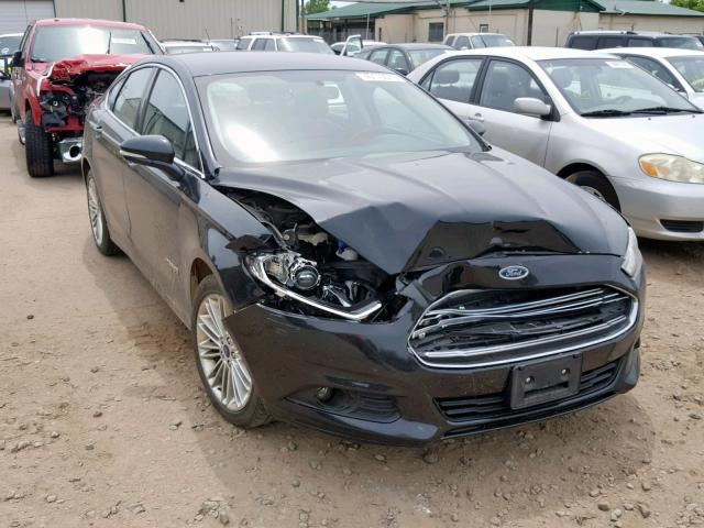 3FA6P0LU8ER121909 - 2014 FORD FUSION SE BLACK photo 1