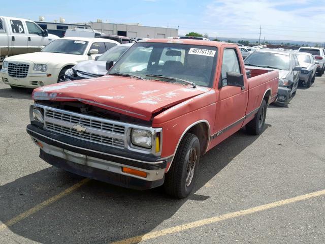 1GCCS14R6N8204154 - 1992 CHEVROLET S TRUCK S1 RED photo 2