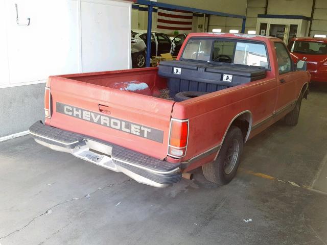 1GCCS14R6N8204154 - 1992 CHEVROLET S TRUCK S1 RED photo 4