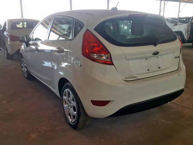 3FADP4TJ9DM215619 - 2013 FORD FIESTA S WHITE photo 3