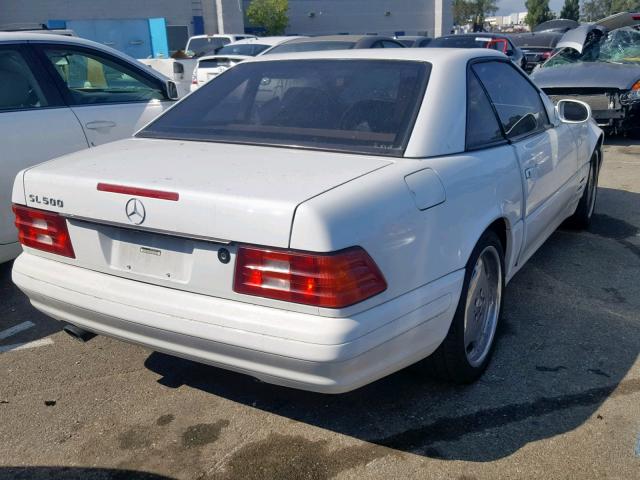 WDBFA68F2XF174368 - 1999 MERCEDES-BENZ SL 500 WHITE photo 4