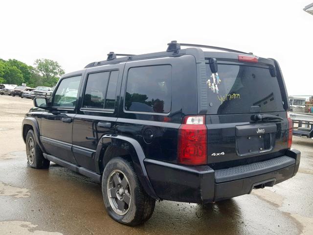 1J8HG48K96C145677 - 2006 JEEP COMMANDER BLACK photo 3