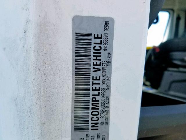 3C7WRVGG6JE140629 - 2018 RAM PROMASTER 白色 照片 10