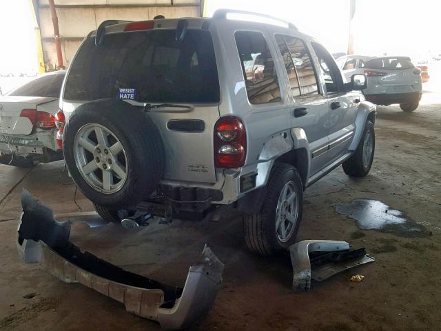 1J4GL58K95W650369 - 2005 JEEP LIBERTY LI GRAY photo 4