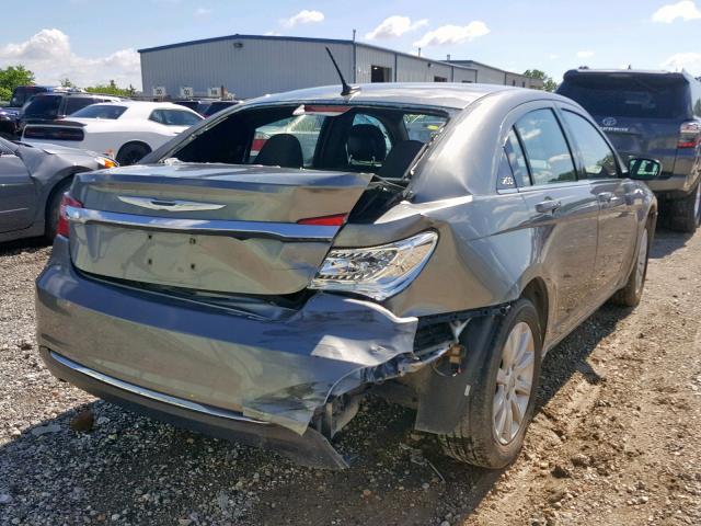 1C3CCBBB7CN140606 - 2012 CHRYSLER 200 TOURIN GRAY photo 4