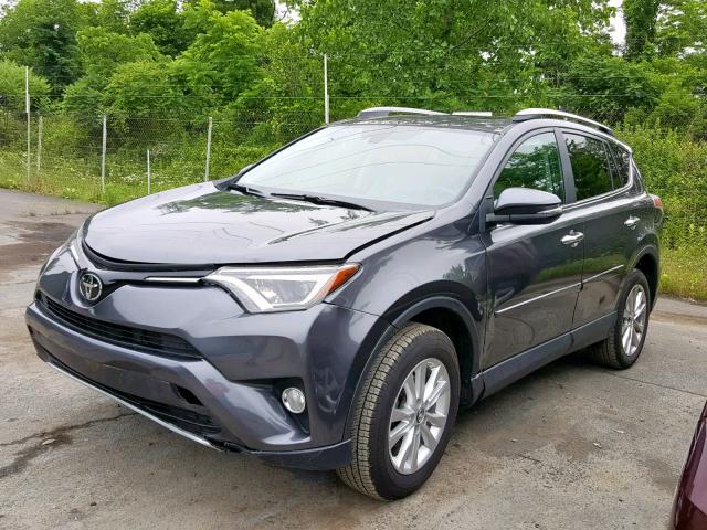 2T3DFREVXHW574301 - 2017 TOYOTA RAV4 LIMIT GRAY photo 2