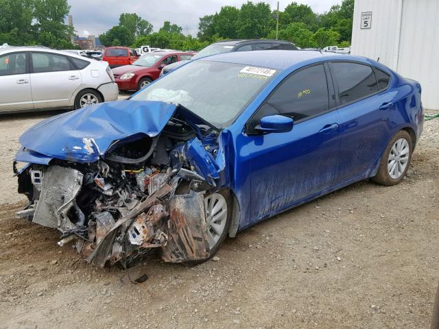 1C3CDFBB8ED668796 - 2014 DODGE DART SXT BLUE photo 9