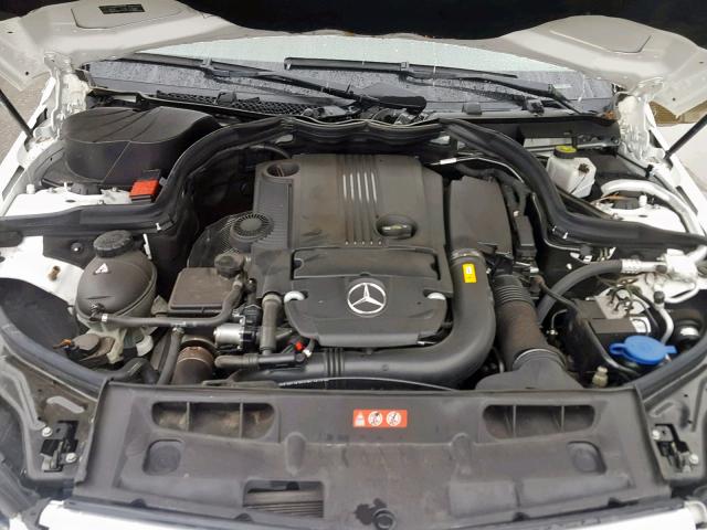 WDDGF4HB0DR270508 - 2013 MERCEDES-BENZ C 250 WHITE photo 7