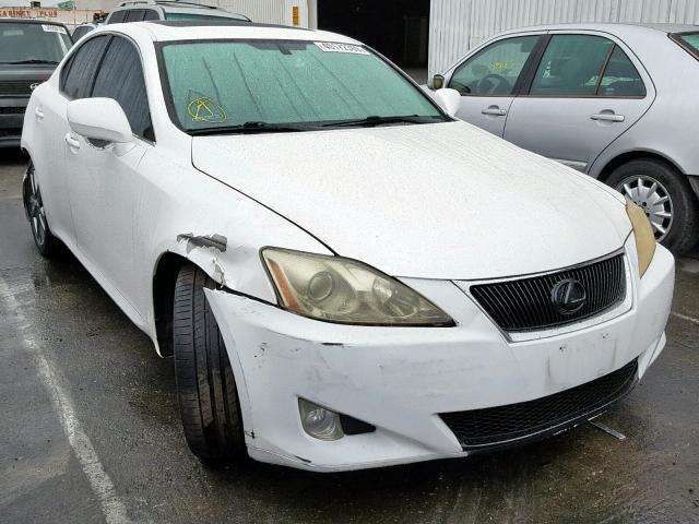 JTHBK262X85082954 - 2008 LEXUS IS 250 WHITE photo 1