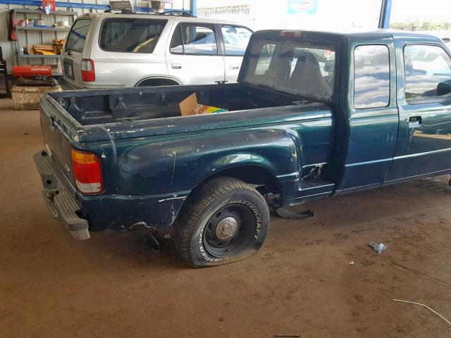 1FTYR14U5WTA66952 - 1998 FORD RANGER SUP GREEN photo 9