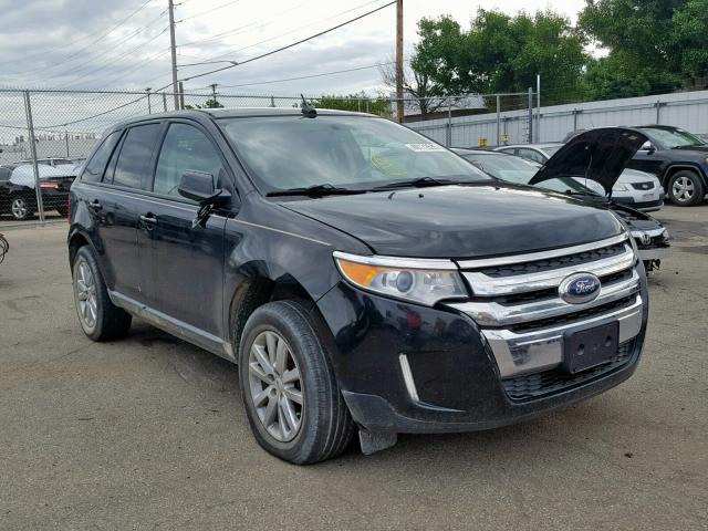 2FMDK3JCXDBE30396 - 2013 FORD EDGE SEL BLACK photo 1