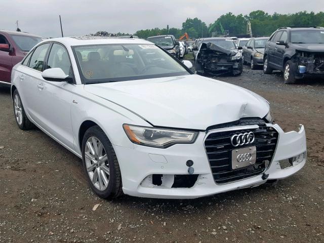 WAUGGAFC3DN088341 - 2013 AUDI A6 PREMIUM WHITE photo 1