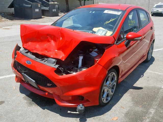 3FADP4GXXEM235412 - 2014 FORD FIESTA ST RED photo 2