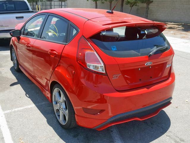 3FADP4GXXEM235412 - 2014 FORD FIESTA ST RED photo 3