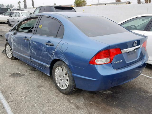 2HGFA1F35BH539471 - 2011 HONDA CIVIC VP BLUE photo 3