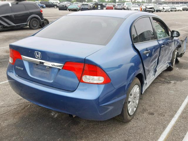 2HGFA1F35BH539471 - 2011 HONDA CIVIC VP BLUE photo 4