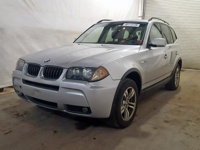 WBXPA93436WG88649 - 2006 BMW X3 3.0I SILVER photo 2