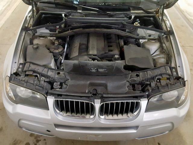 WBXPA93436WG88649 - 2006 BMW X3 3.0I SILVER photo 7