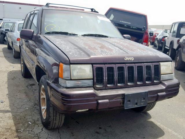 1J4EZ78S8TC137288 - 1996 JEEP GRAND CHER BURGUNDY photo 1