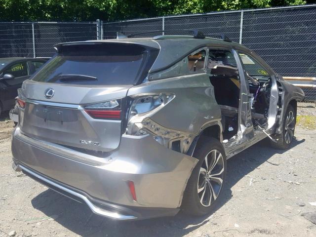 JTJDZKCA7J2012561 - 2018 LEXUS RX 350 L SILVER photo 4