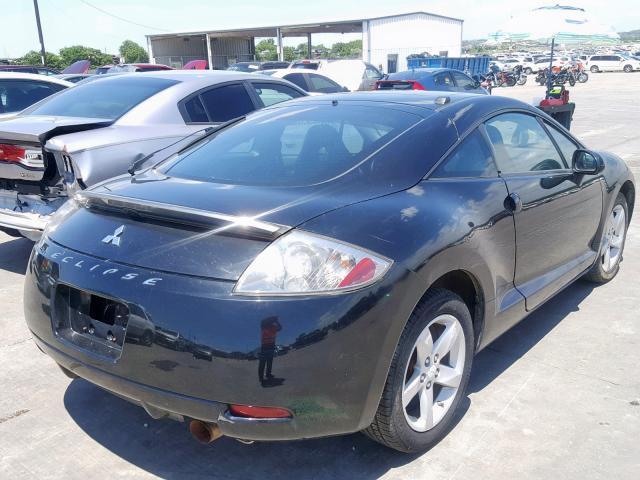 4A3AK24F48E012253 - 2008 MITSUBISHI ECLIPSE GS BLACK photo 4