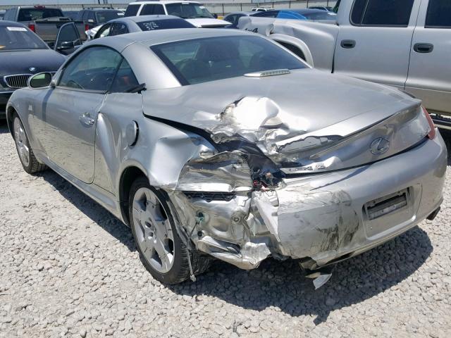 JTHFN48YX40060725 - 2004 LEXUS SC 430 SILVER photo 3