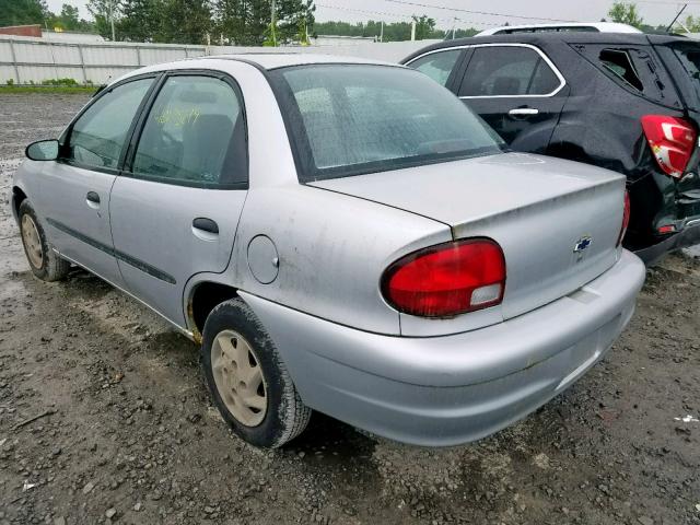 2C1MR5226Y6702228 - 2000 CHEVROLET METRO LSI SILVER photo 3