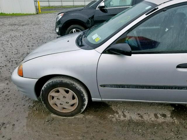 2C1MR5226Y6702228 - 2000 CHEVROLET METRO LSI SILVER photo 9