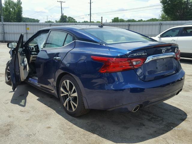 1N4AA6AP2HC427583 - 2017 NISSAN MAXIMA 3.5 BLUE photo 3