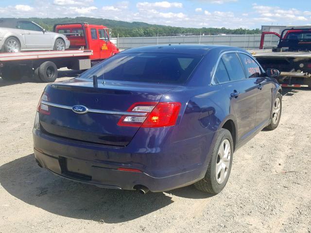 1FAHP2M83DG119125 - 2013 FORD TAURUS POL BLUE photo 4