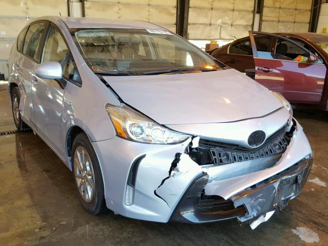 JTDZN3EU5FJ035254 - 2015 TOYOTA PRIUS V BLUE photo 1