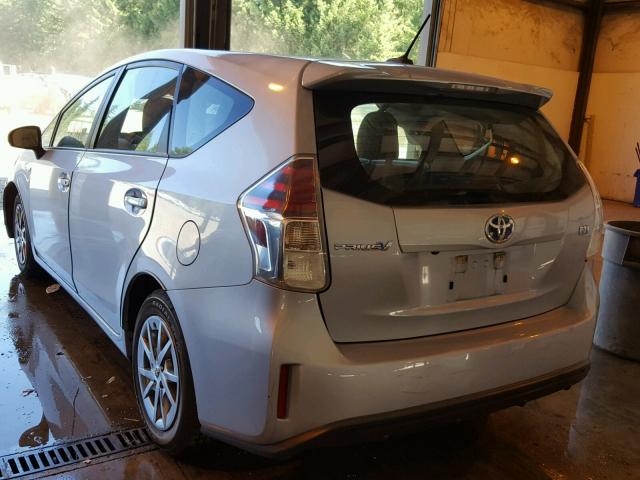 JTDZN3EU5FJ035254 - 2015 TOYOTA PRIUS V BLUE photo 3